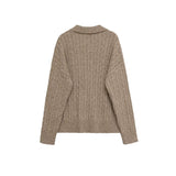 Women’s Soft V Neck Knit Sweater Casual Cozy Pullover