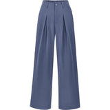 High Waist Pleated Wide Leg Trousers for Effortless Chic Style
