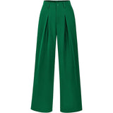 High Waist Pleated Wide Leg Trousers for Effortless Chic Style
