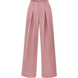 High Waist Pleated Wide Leg Trousers for Effortless Chic Style