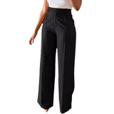 High Waist Tailored Wide Leg Trousers for Elegant Everyday Wear