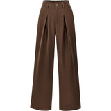 High Waist Pleated Wide Leg Trousers for Effortless Chic Style