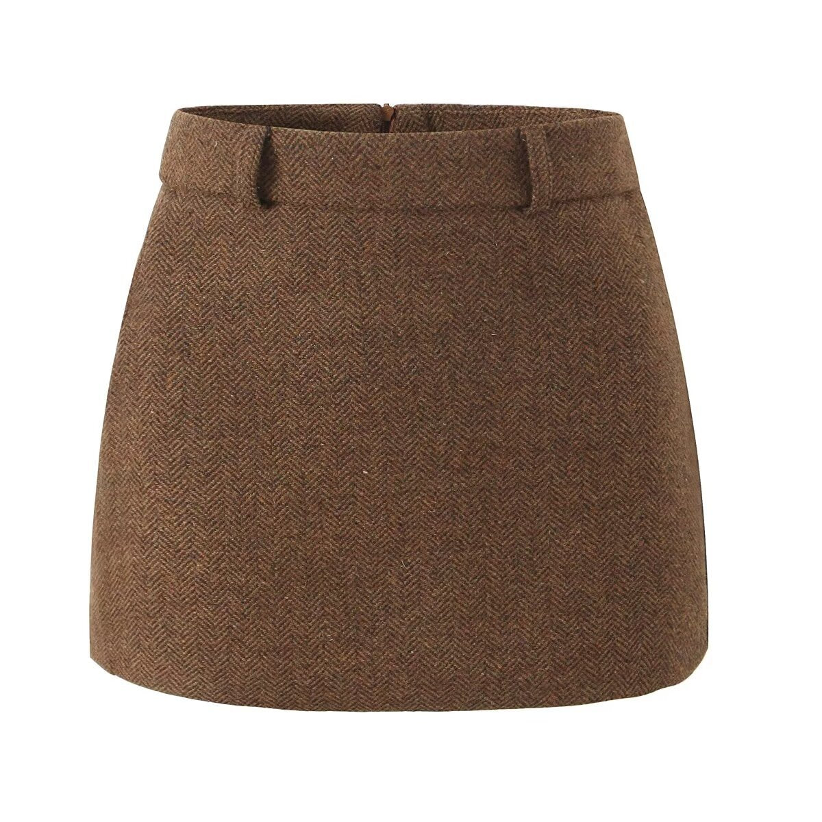 High Waist Tailored Mini Skirt Classic Everyday Style