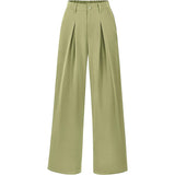 High Waist Pleated Wide Leg Trousers for Effortless Chic Style