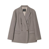 Oversized Blazer and Wide Leg Pants Elegant Suit Outfit