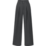 High Waist Pleated Wide Leg Trousers for Effortless Chic Style