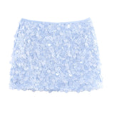 Floral Lace Mini Skirt Soft Summer Style