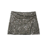 Sequin Mini Skirt Sparkling Party Night Style