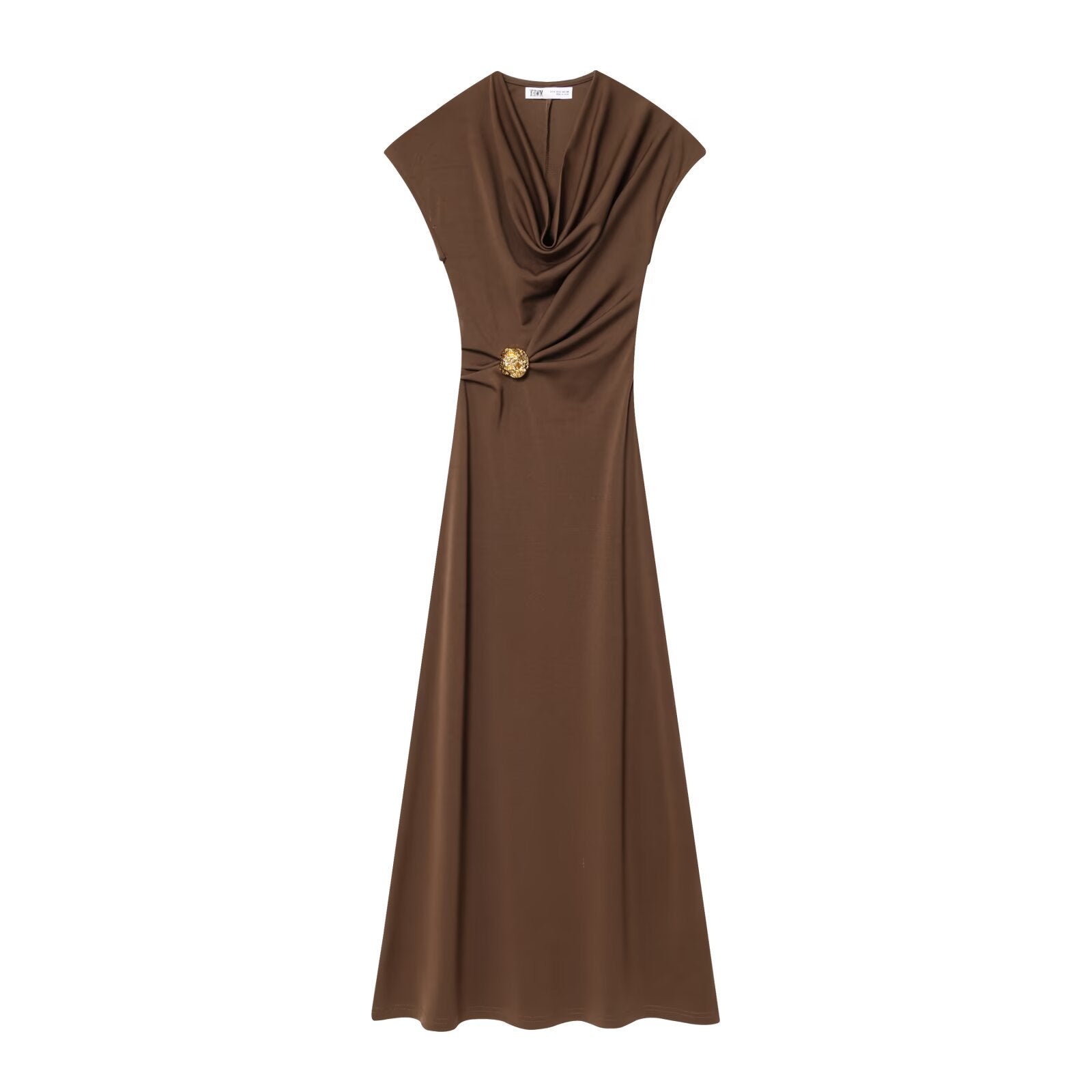 Elegant V-Neck Sleeveless Maxi Dress for Effortless Evening Glamour