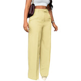 High Waist Tailored Wide Leg Trousers for Elegant Everyday Wear