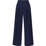 High Waist Pleated Wide Leg Trousers for Effortless Chic Style
