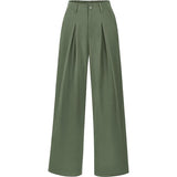 High Waist Pleated Wide Leg Trousers for Effortless Chic Style