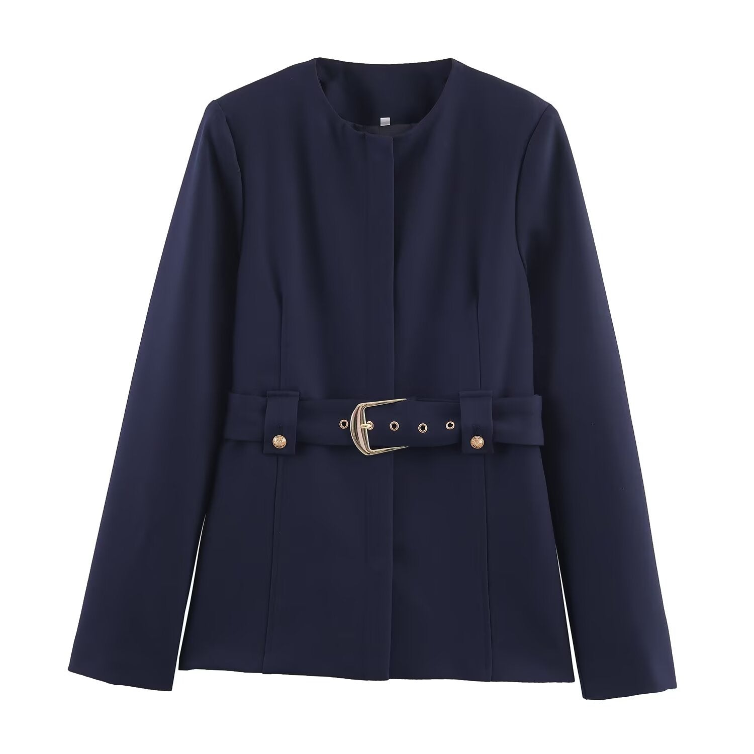 Elegant Belted Tailored Blazer