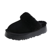 Plush Fleece Lined Slip-On Slippers for Cosy Indoor Comfort