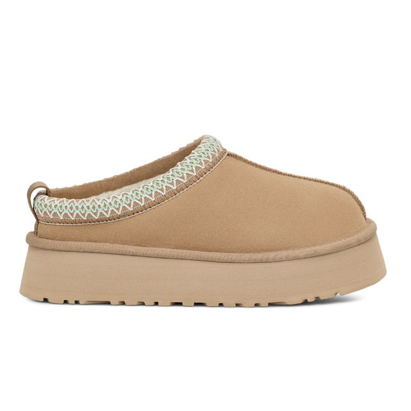Platform Slip-On Winter Slippers for Warm Everyday Comfort