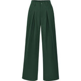 High Waist Pleated Wide Leg Trousers for Effortless Chic Style