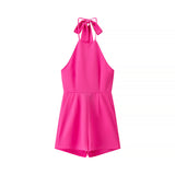 Halter Neck A Line Playsuit