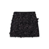 Textured Ruffle Mini Skirt Elegant Party Style