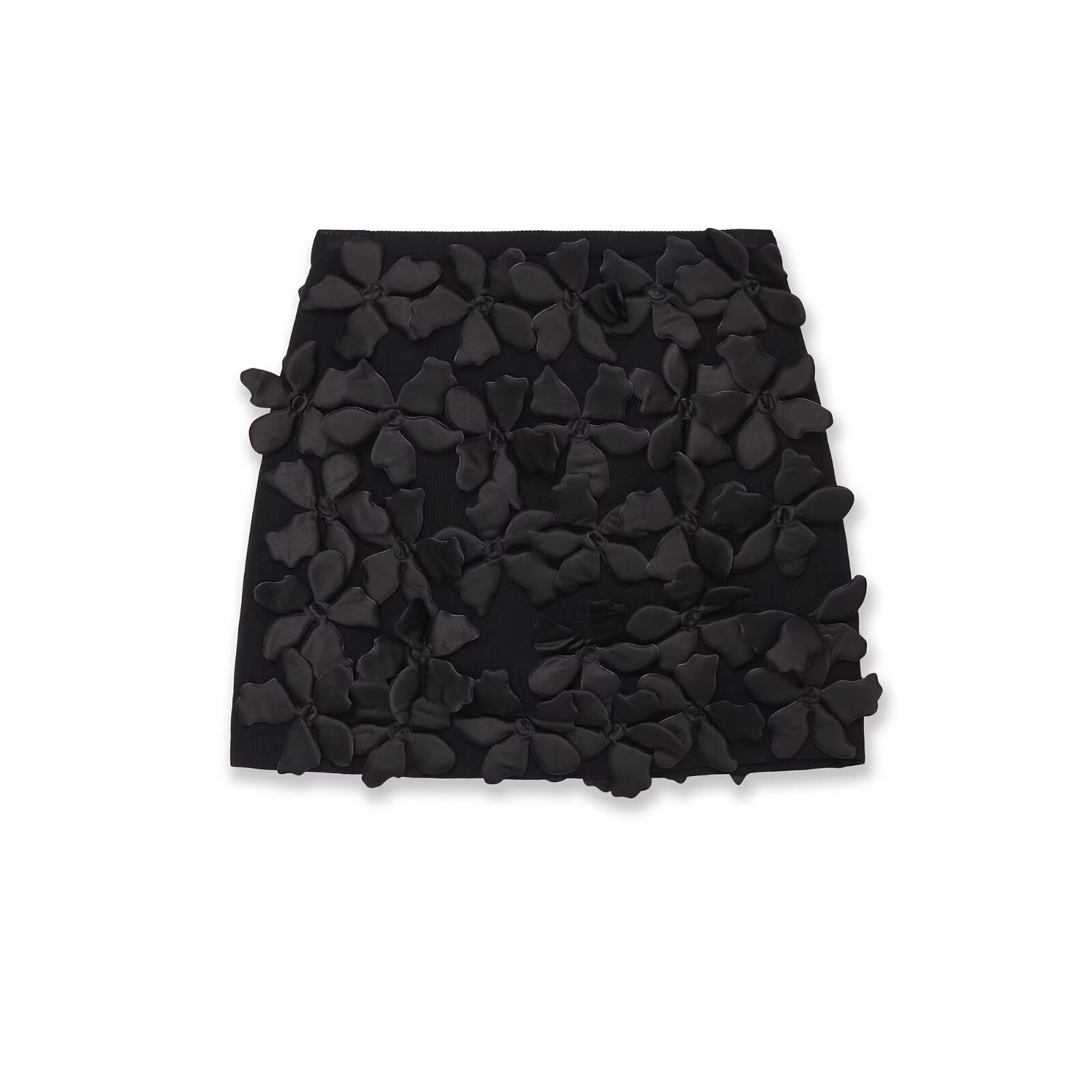 Textured Ruffle Mini Skirt Elegant Party Style