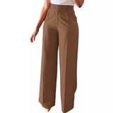 High Waist Tailored Wide Leg Trousers for Elegant Everyday Wear