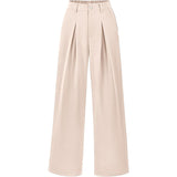 High Waist Pleated Wide Leg Trousers for Effortless Chic Style