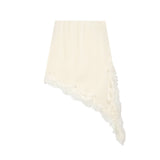 Asymmetrical Fringe Midi Skirt Elegant Boho Style