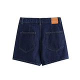 Boxy Denim Co-Ord Set with Pocket Shirt and Mini Skirt