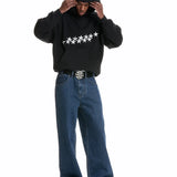 Red Star Embroidered Oversized Hoodie