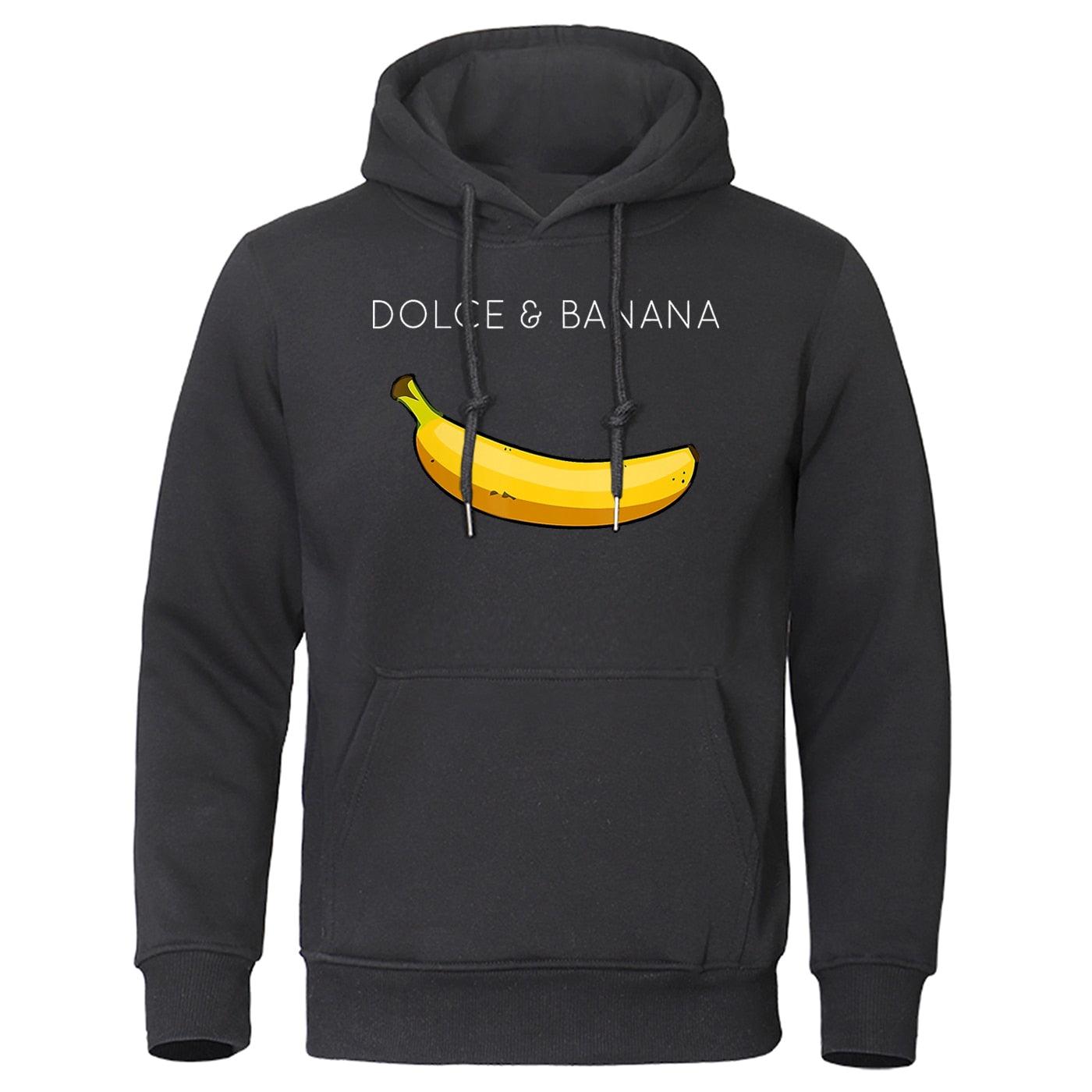 Orizelle | Dolce & Banana Hoodie Graphic Print Oversized Pullover