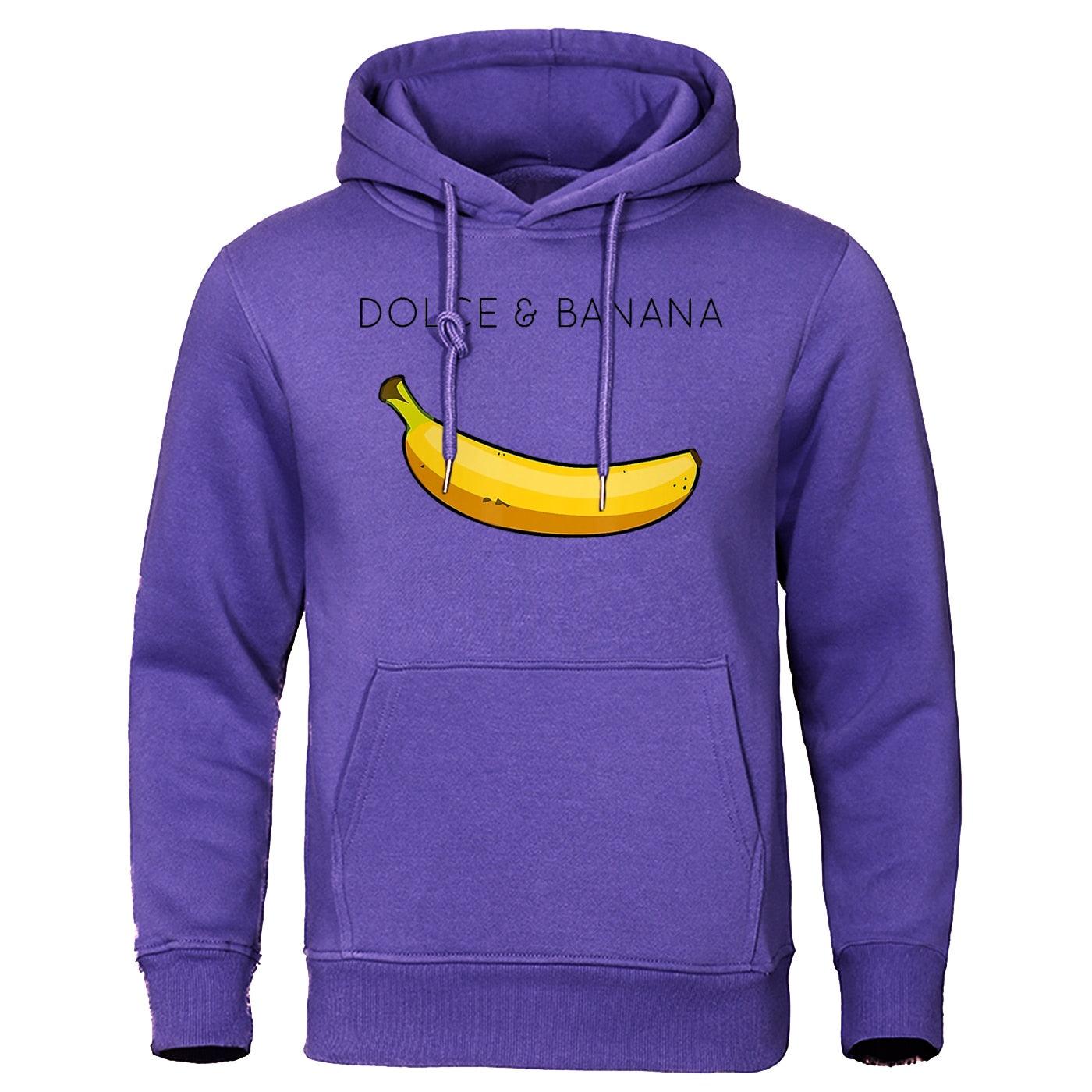 Orizelle | Dolce & Banana Hoodie Graphic Print Oversized Pullover