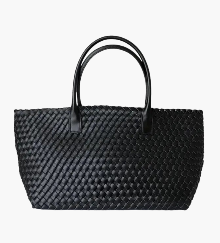 Luxe Woven Tote Bag with Elegant Handcrafted Design