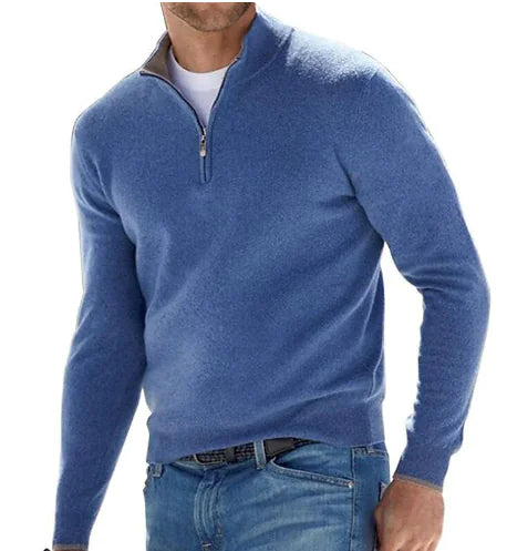 Orizelle | Men's Soft-Knit Quarter Zip Jumper - Costello Golf Pullover