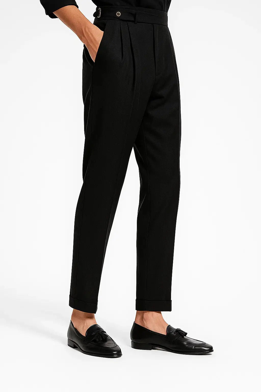 Orizelle | Men's Trousers Modern Fit Cotton Elegant with Folds