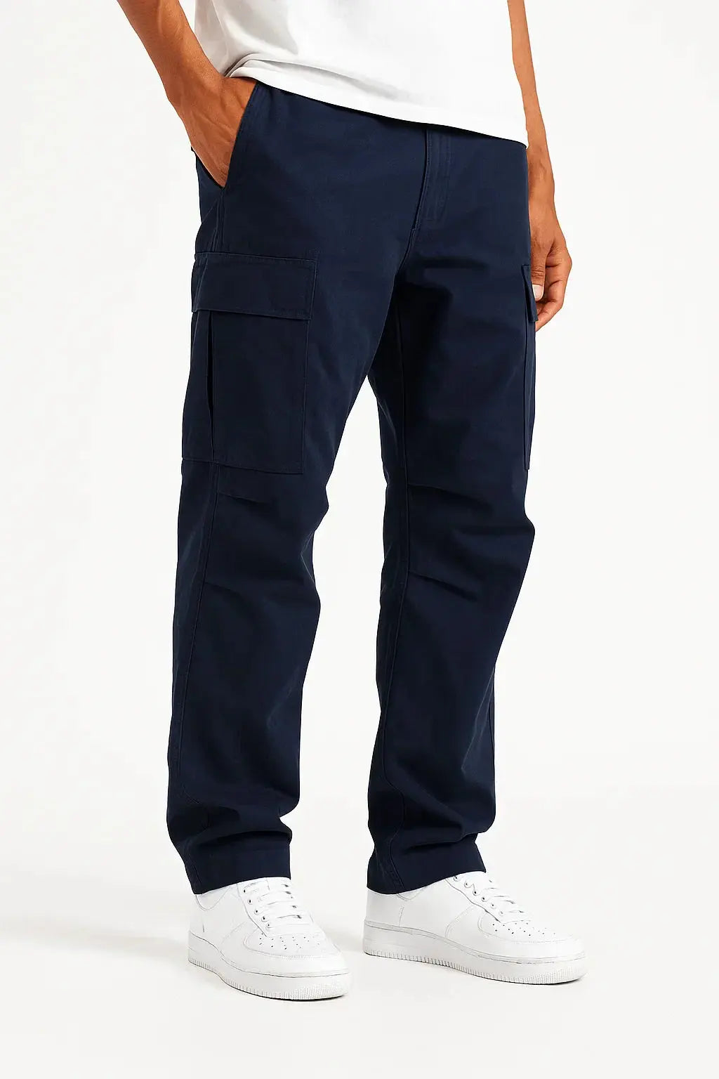 Orizelle | Men's Overalls Cotton Loose Fit Tactical Pants with Elastic Waist