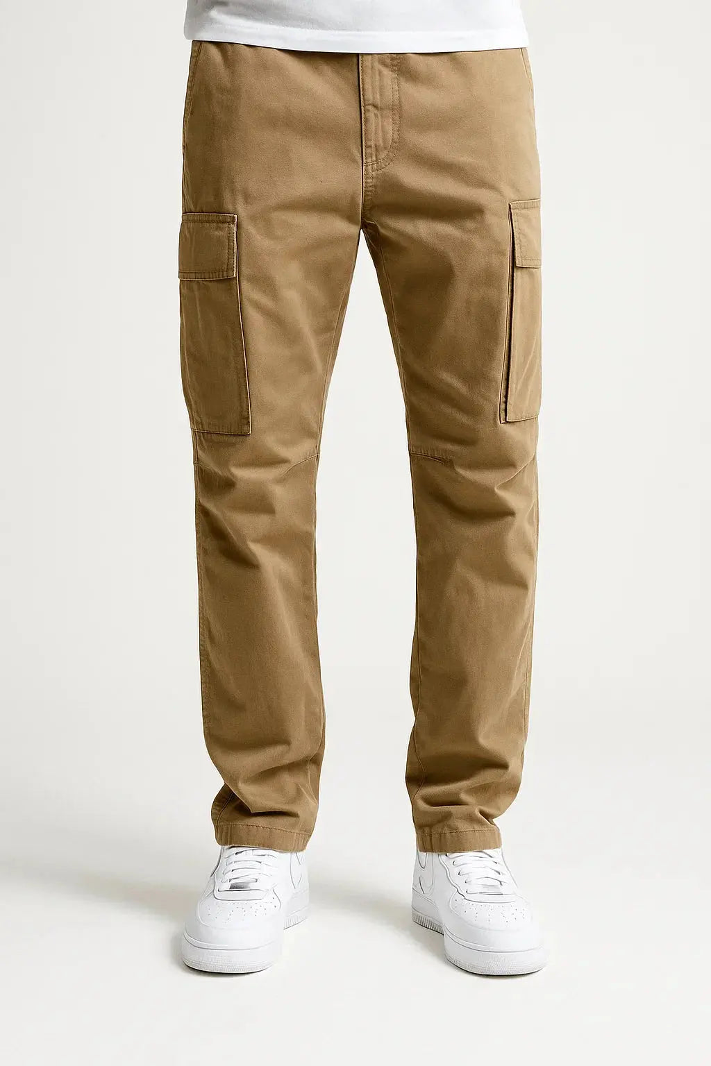 Orizelle | Men's Overalls Cotton Loose Fit Tactical Pants with Elastic Waist