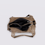 Classic Multi-Pocket Shoulder Bag with Adjustable Strap