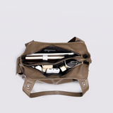 Classic Multi-Pocket Shoulder Bag with Adjustable Strap