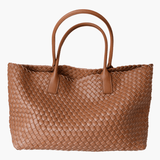 Luxe Woven Tote Bag with Elegant Handcrafted Design