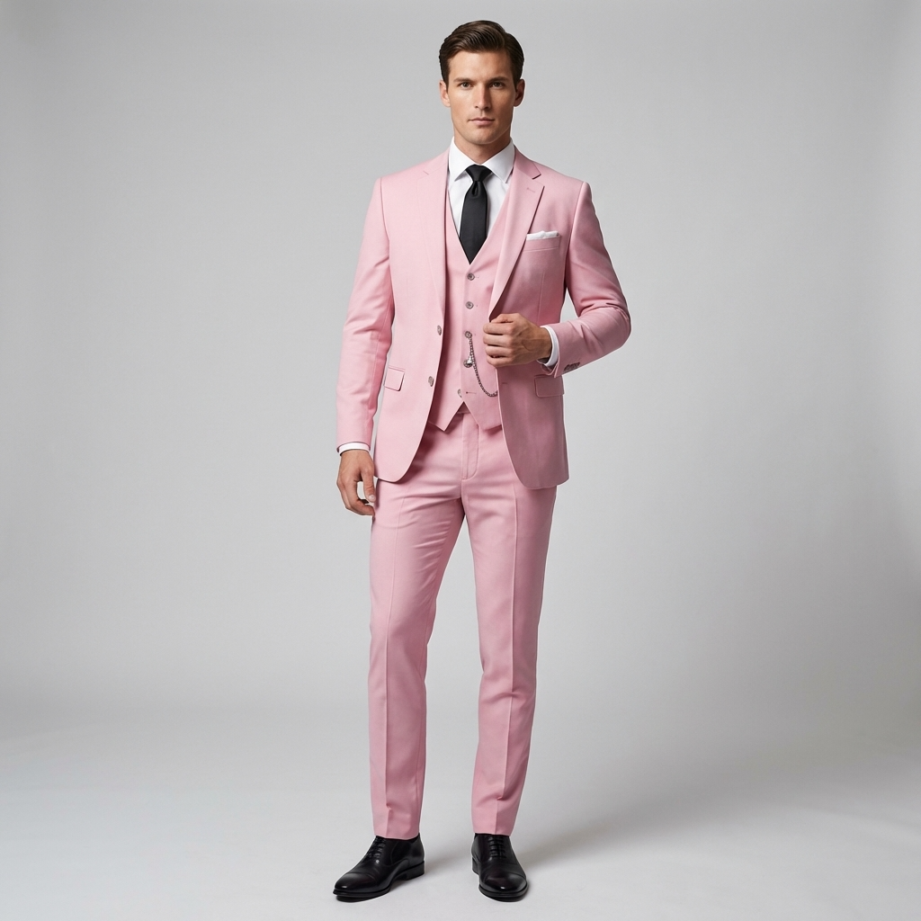 Orizelle | Men's Three-Piece Suit Tailored Slim Fit Blend for Weddings and Groomsmen