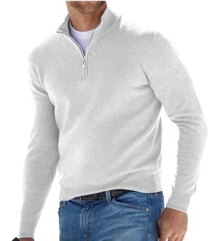 Orizelle | Men's Soft-Knit Quarter Zip Jumper - Costello Golf Pullover