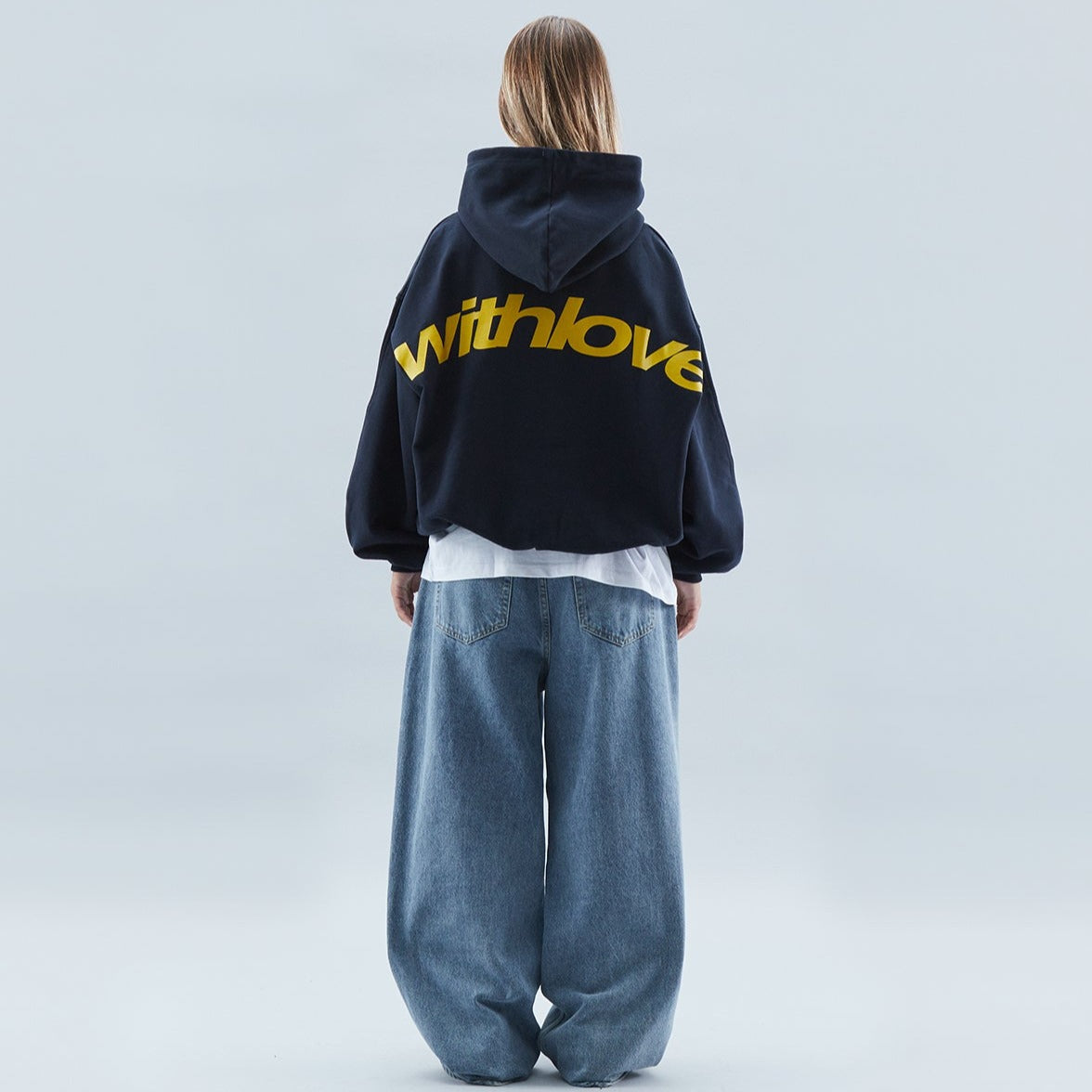 Unisex Oversized Hoodie with Bold “withlove” Back Print
