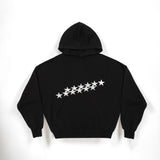 Red Star Embroidered Oversized Hoodie