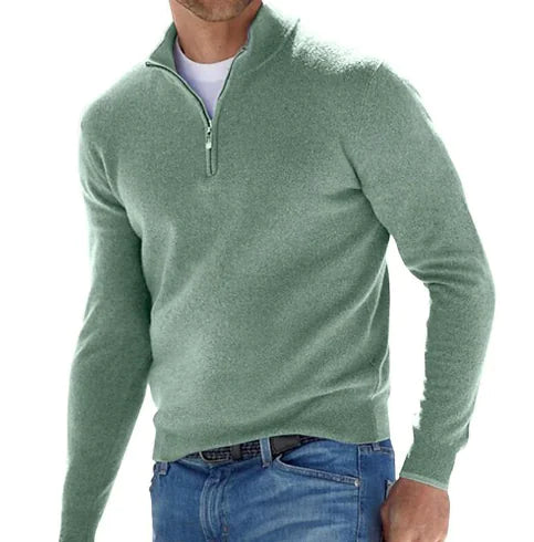 Orizelle | Men's Soft-Knit Quarter Zip Jumper - Costello Golf Pullover