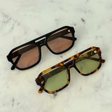 Square Frame Sunglasses with Retro Design