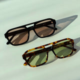 Square Frame Sunglasses with Retro Design