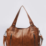 Classic Multi-Pocket Shoulder Bag with Adjustable Strap