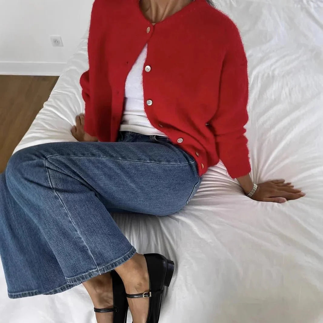 Vintage Knit Button Cardigan – Timeless Casual Layer