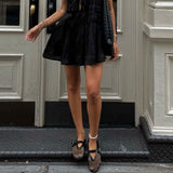 Mesh Strap Ballet Flats