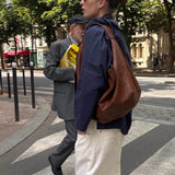 Hobo Vegan Leather Shoulder Bag – Elegant Slouchy Tote