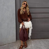 Hobo Vegan Leather Shoulder Bag – Elegant Slouchy Tote